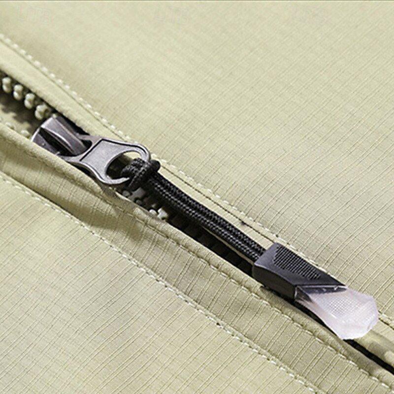 Men's Hiking Fleece Jacket Winter Outdoor Patchwork Thermal Warm Fleece Lining Waterproof Windproof Fleece Jackets Full Zip Climbing Camping / Hiking / Caving Traveling Black Army Green Red Blue Khaki4