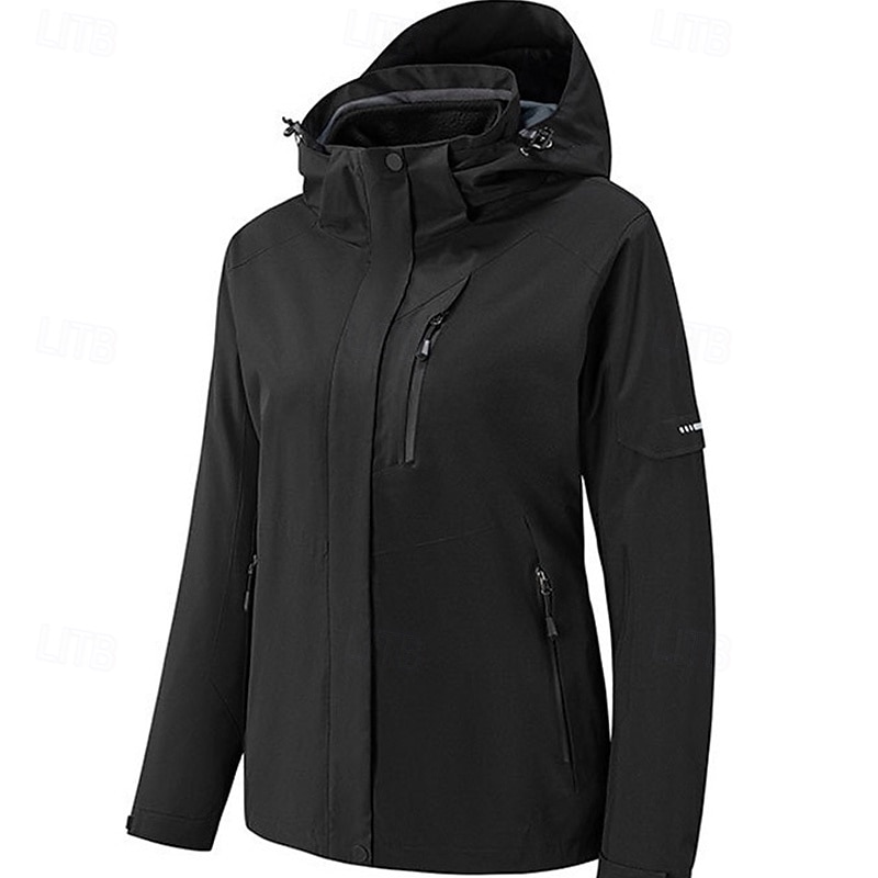 Women's Hiking Fleece Jacket Fleece Winter Outdoor Waterproof Windproof Soft Comfortable Fleece Jackets Full Zip Camping / Hiking / Caving Traveling Winter Sports Black Pink Red Blue Fuchsia