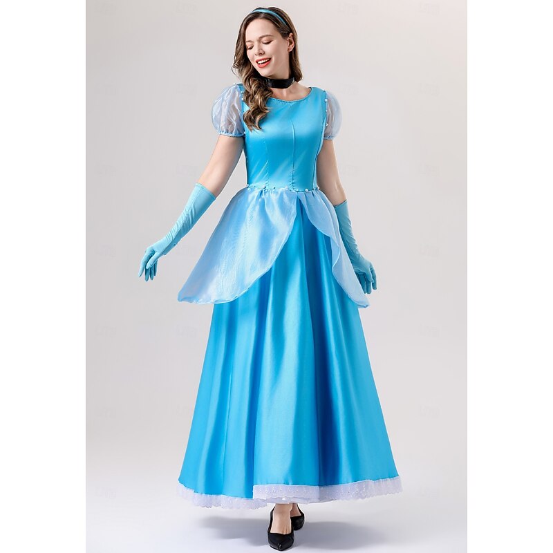 Cinderella Princess Dress Cosplay Costume Cosplay Movie Cosplay for Women's Adults' Carnival Masquerade Party / Evening Bachelorette Party3