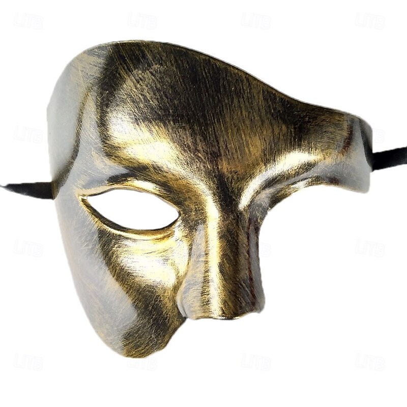 Greek Goddess Roman Halloween Mask Venetian Mask Columbina Couples 2 PCS Carnival Mask Metal Finish Sexy Costume Half Face Adults' Unisex Halloween Carnival Mardi Gras Party Masquerade Carnival of3
