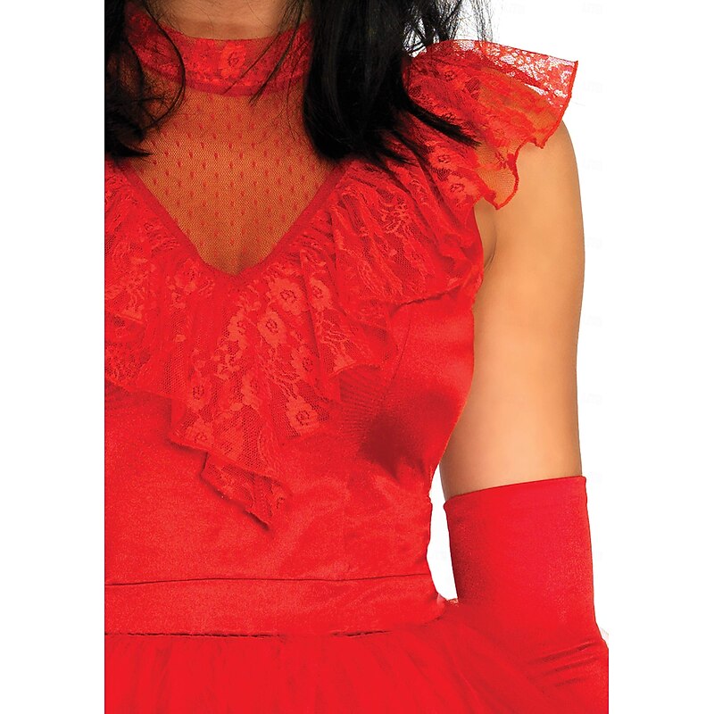 Ghost Bride Lydia Deetz Halloween Dress Gloves Beetlejuice Cosplay Costume Adults' Women's Halloween Carnival Masquerade Party / Evening Easy Halloween Costumes Dress Up3