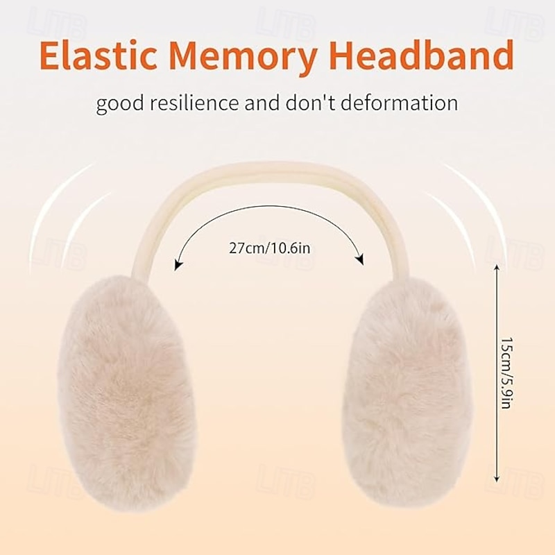 Earmuffs Winter Ear Muffs Fluffy Earmuffs for Women Men Girls Plush Ear Cover Soft Velvet Ear Muff Winter Ear Warmers for Kids Ear Warmer Protection from Wind2