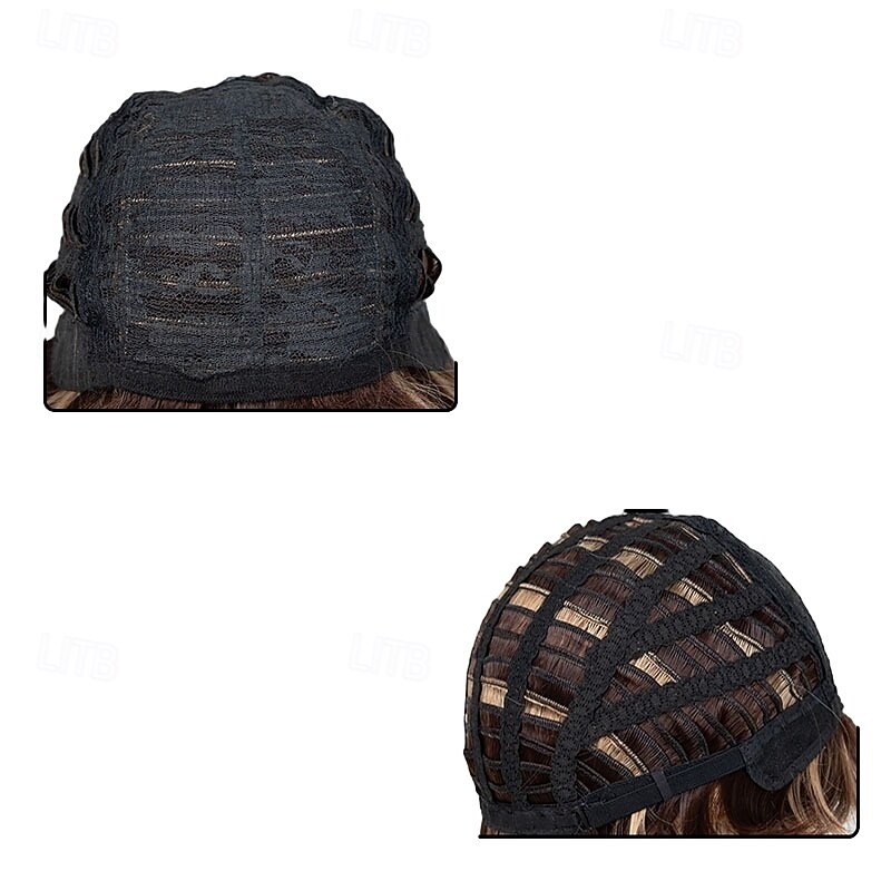 Short Brown Pixie Wig for Women Layered Natural Synthetic Wig with Bangs Heat Resistant Replacement Cosplay Wig3