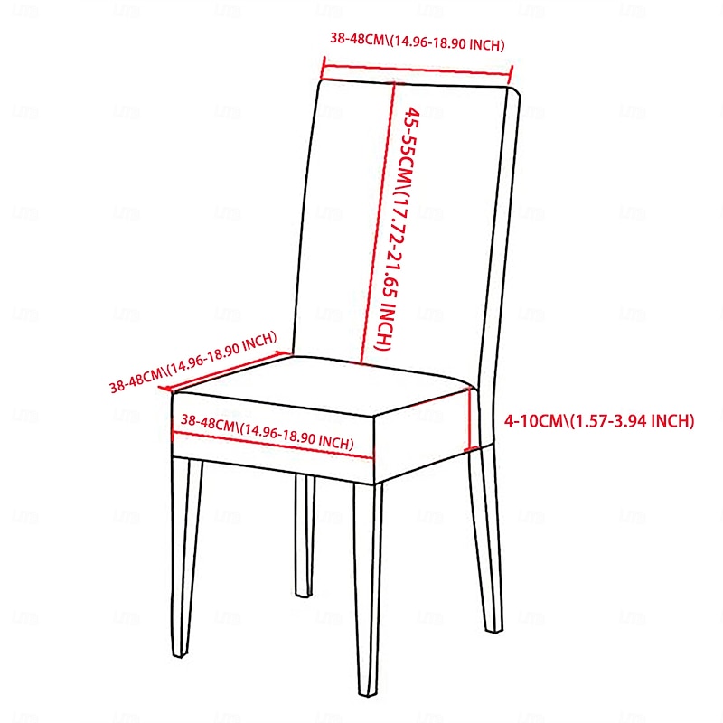 Dining Chair Cover High Back Dining Chair Cover Stool Chair Cover Geometric Printed Polyester Slipcovers2