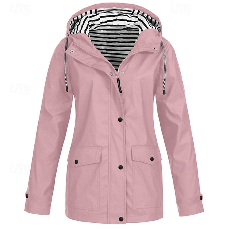 Women's Hiking Jacket Winter Outdoor Waterproof Windproof Multi-Pockets Front Zipper 3-in-1 Jacket Lightweight Jacket Full Zip Camping / Hiking / Caving Traveling Dark Brown Black White Yellow Pink3