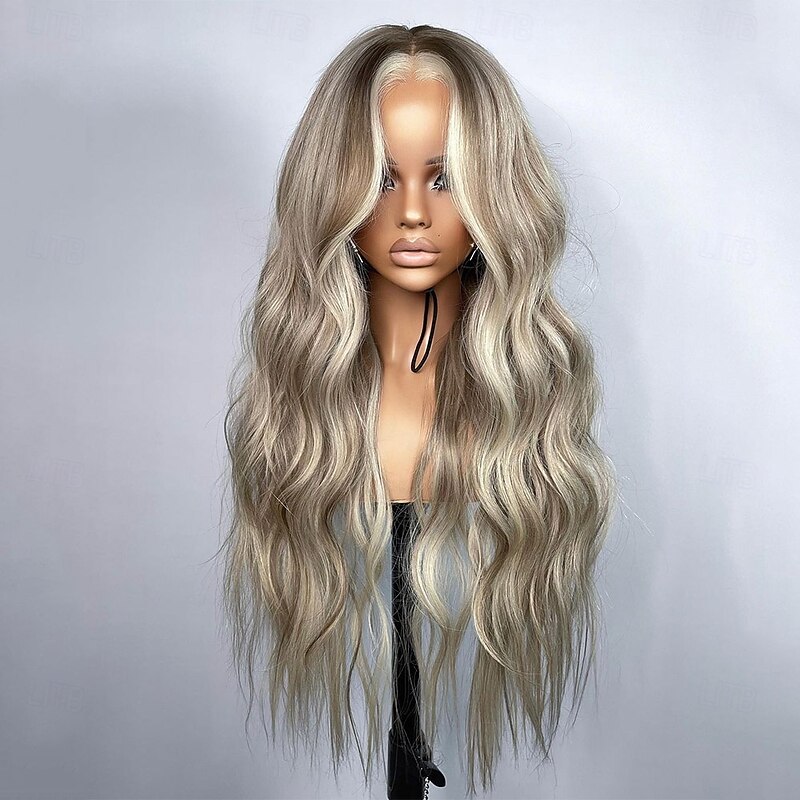 Remy Human Hair 13x6 Lace Front Wig Side Part Middle Part Free Part Brazilian Hair Body Wave Loose Deep Wave Blonde Multi-color Wig 130% 150% 180% Density with Baby Hair Highlighted / Balayage Hair3