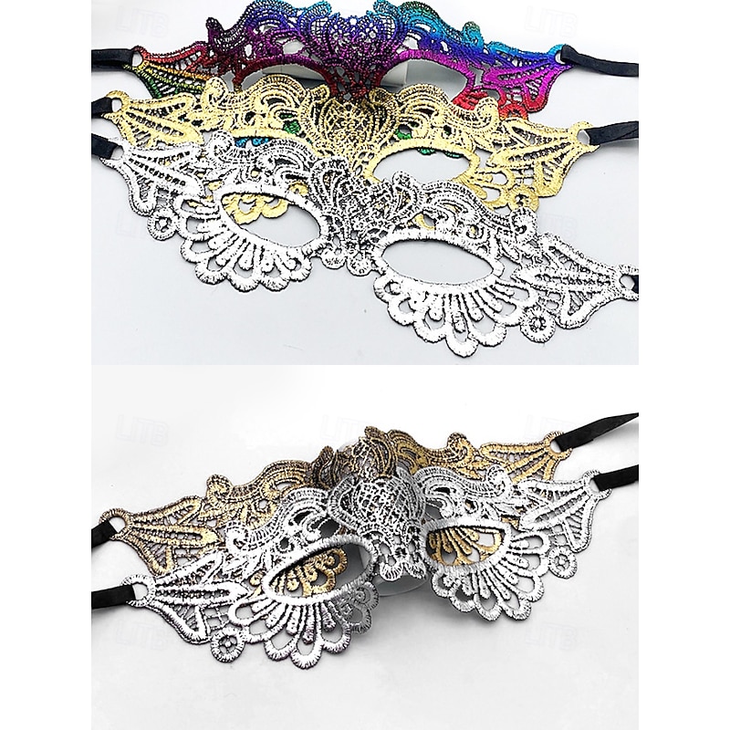 Elegant Black Lace Masquerade Mask for Women – Gothic Venetian Style Party and Halloween Costume Accessory4