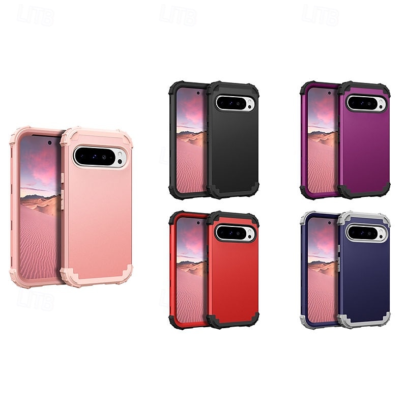 Phone Case For Pixel 9 Pro Pixel 9 Pro XL Pixel 8 Pro Pixel 8 Pixel 7 Pixel 7 Pro Pixel 6 Pixel 6 Pro Back Cover Magnetic Support Wireless Charging Shockproof Retro PC Silicone