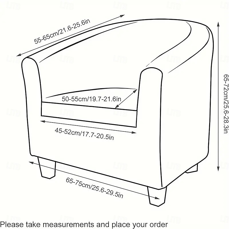 Club Chair Cover Stretchy and Durable Slipcover Furniture Protector for a Modern and Elegant Look Ideal for Living Room or Lounge Decor2