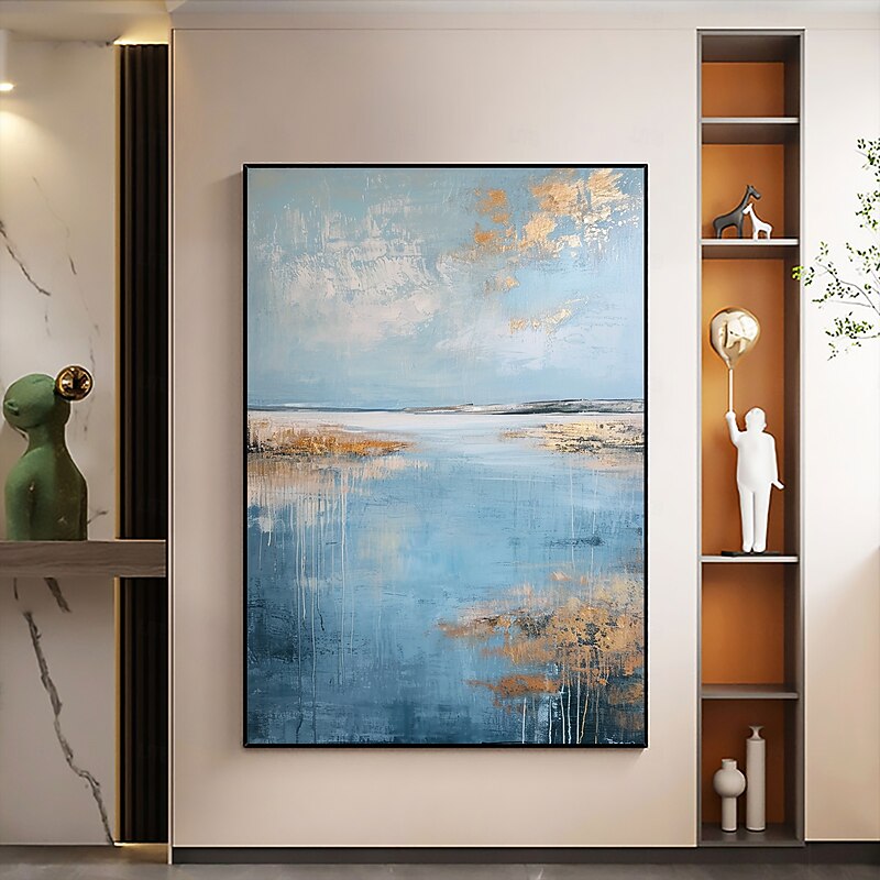 Handmade Oil Painting Canvas Wall Art Decor Original seascape Painting Abstract Ocean Wall Art for Home Decor With Stretched Frame/Without Inner Frame Painting2