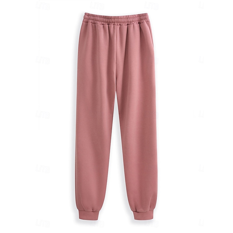 Women's Daily Stylish Two Piece Sets Tracksuit Pants Sets Long Sleeve Hooded Graphic Letter Drawstring Print Casual Daily Black Pink Dark Pink Fall Loose Fit3