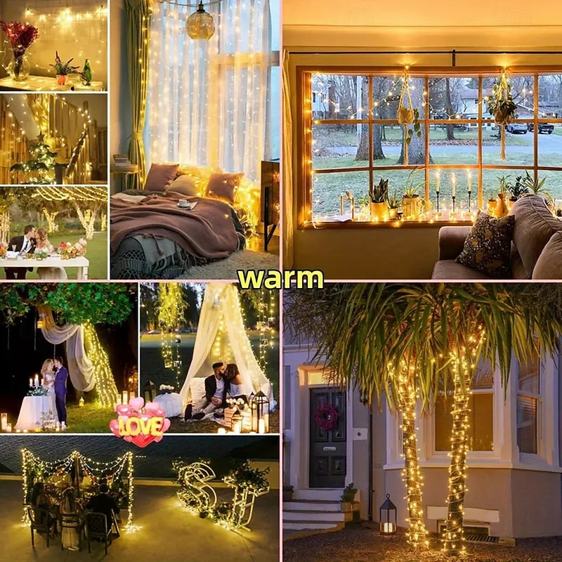 10m 50m 100m String Lights Outdoor Lighting Light String Project Tree Wrap Light Led Light String Waterproof Low-Voltage Light Strip Holiday Party Decoration Light 1 Set4