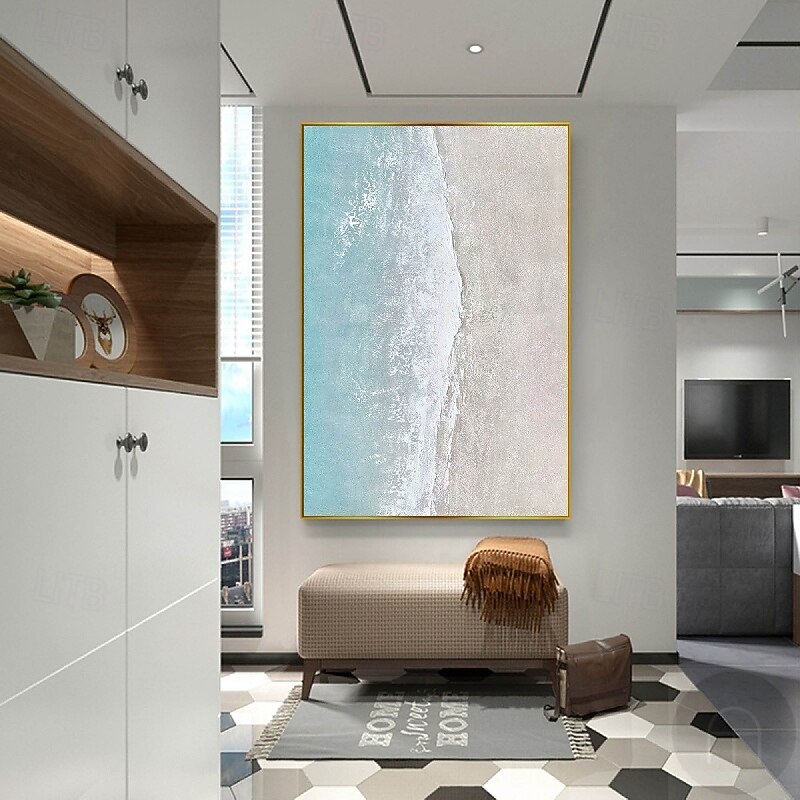 Oil painting handpainted Abstract seascape Paintings On Canvas handmade Rich Textured ocean Painting Modern Wall Art Hand Painted Artwork landscpae painting for Living Room bedroom artwork Wall Decor3