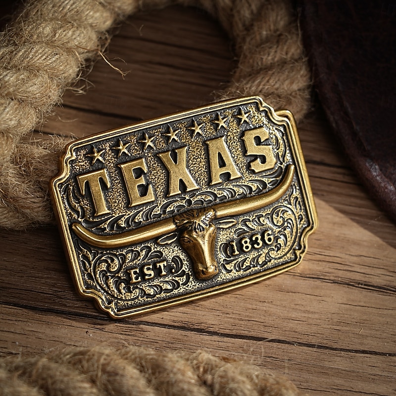 Men's Belt Buckle Buckle Silver Bronze Alloy Vintage Style Retro Vintage Cow Texas Daily Religious Celebrations2