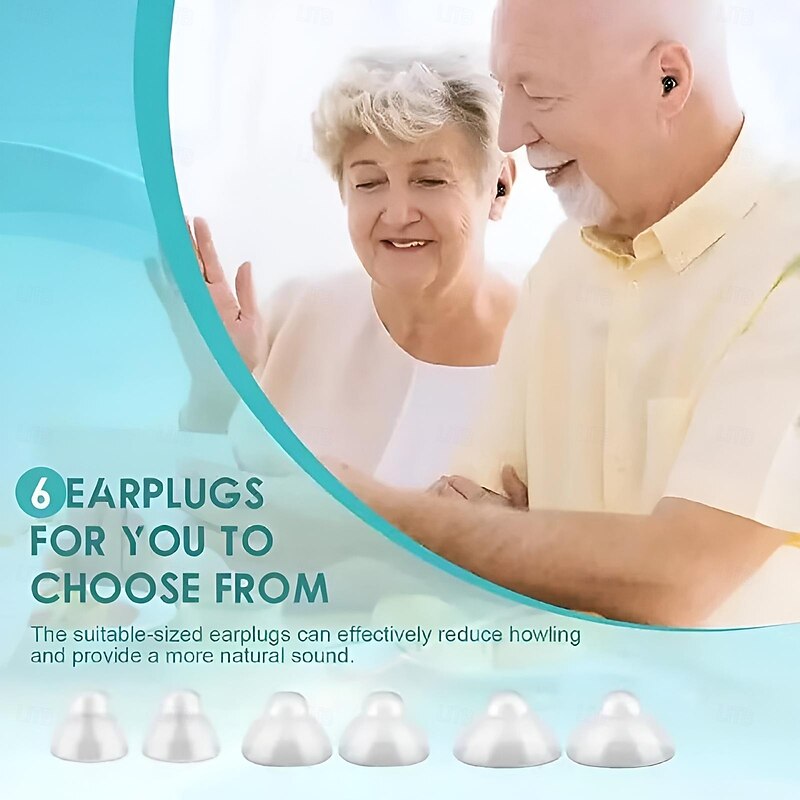 Rechargeable Mini Hearing Aids for Elderly - Inner Ear Sound Amplifier with Charging Case, Ideal for Hearing Loss4