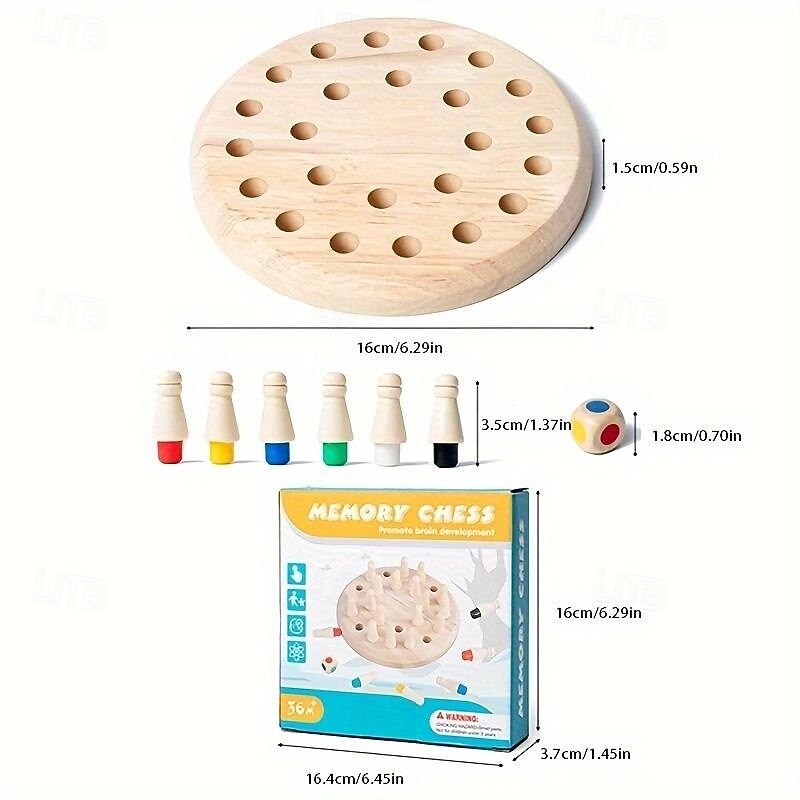 Chess Puzzle Toy - Enhance Brain Memory, Focus, and Logical Thinking with Parent-Child Interactive Training and Exercise for Cognitive Development2