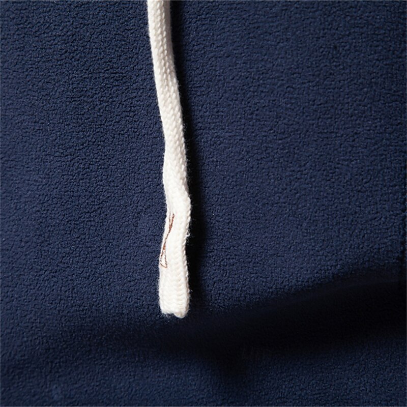 Mens Winter Solid Fleece Hoody High Quality Warm Casual Drawstring Hat Sweatshirt Soft Shell Hoodies for Men 5