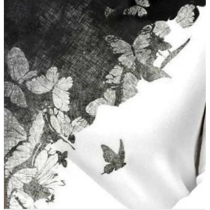 Women's Tunic T Shirt Daily Bishop Sleeve Long Sleeve Regular Tops Vacation Going out Black White Dark Gray Fall Winter3