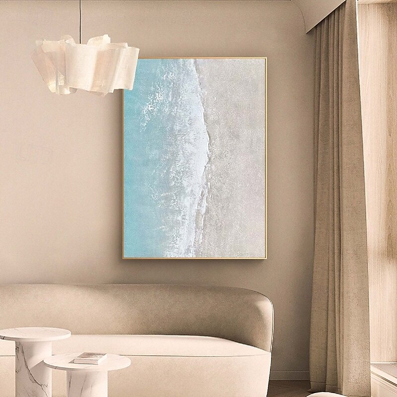 Oil painting handpainted Abstract seascape Paintings On Canvas handmade Rich Textured ocean Painting Modern Wall Art Hand Painted Artwork landscpae painting for Living Room bedroom artwork Wall Decor4