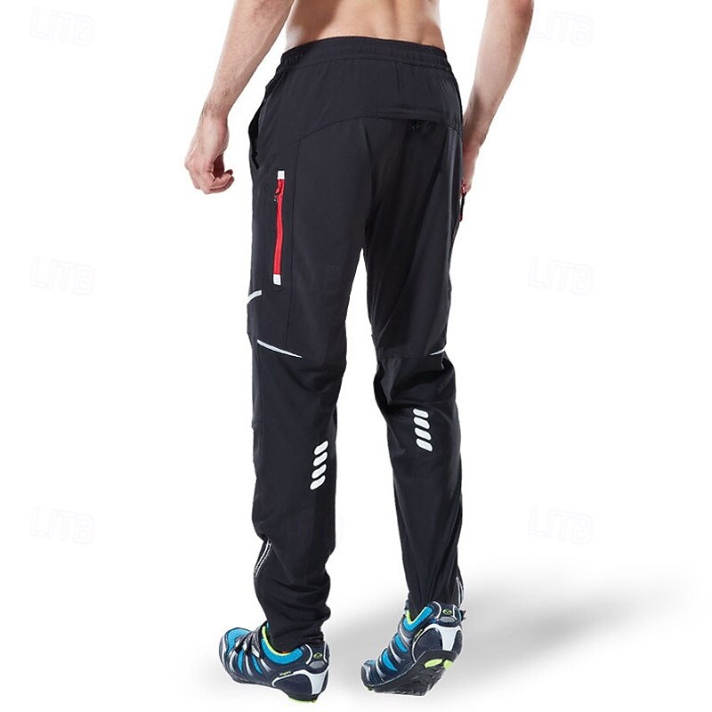 Men's Cycling Pants Solid Color Bike Pants / Trousers with 3 Rear Pockets Quick Dry Comfortable Breathable Sports Black Clothing Apparel2