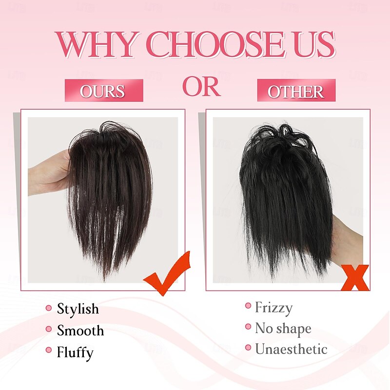 Ponytail Extension 10" Short Claw Clip in Pony Tails Clip on Ponytails for Women Messy Bun Hair Piece Synthetic Clip in Hair Extensions for Girls Daily wear3