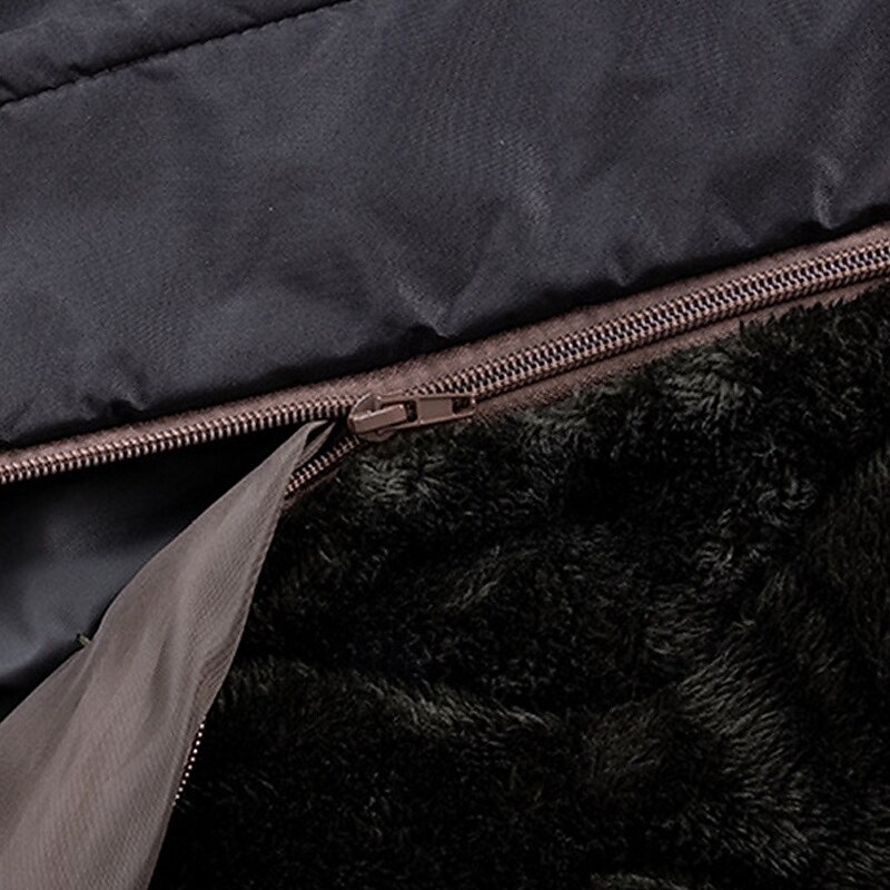 Men's Winter Coat Hiking Fleece Jacket Winter Outdoor Thermal Warm Fleece Lining Scratch Resistant Tear-resistant Outerwear Traveling Black Green2