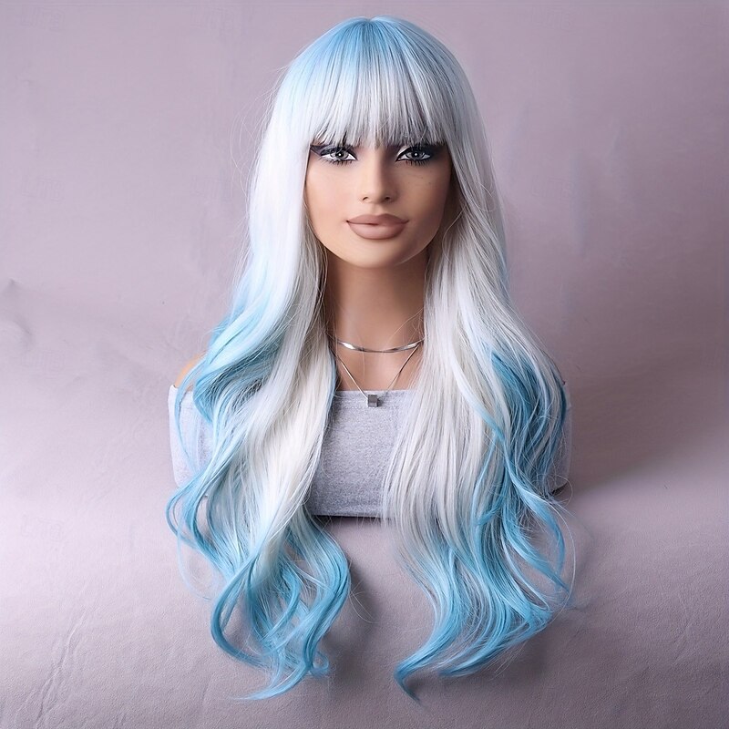 Multi-Color Gradient Fashion Wig Perfect for Music Festivals Costume Parties and Special Occasions2