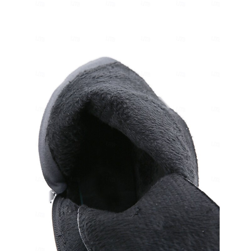 Women's Black Platform Combat Boots with Studded Buckle Straps, Punk Gothic Motorcycle Boots for Cosplay and Streetwear 9