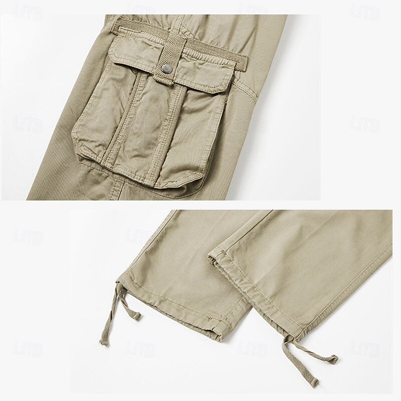 Men's Cargo Pants Cargo Trousers Work Pants Multi Pocket Graphic Cow Outdoor Full Length Outdoor Sports Outdoor Casual Classic Western Cowboy Yellow Army Green Micro-elastic3