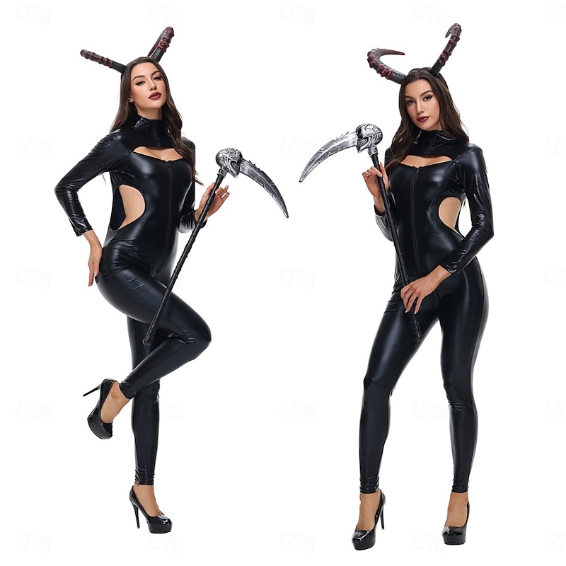 Devil Halloween Cosplay Costume Party Costume Masquerade Walpurgis Night Outfits Cosplay Adults' Women's Masquerade Performance Party Halloween Easy Halloween Costumes Dress Up2