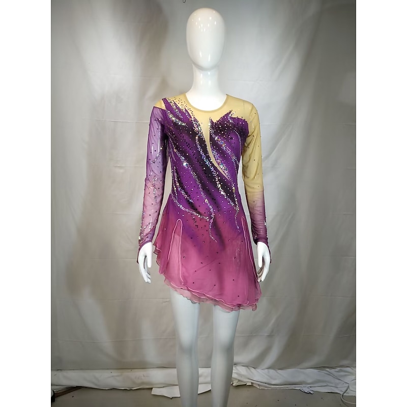 Customized Kosten Performance Costumes For Adults And Children Figure Skating Costumes Competition Training Women's Skirts Performance Costumes