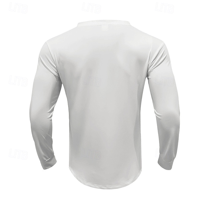 Men's T Shirt Henley Shirt Tee Tee Top Long Sleeve Henley Spring &  Fall Plain Fashion Designer Basic Buttons Vacation Street Going out Black White Sky Blue Top Tee for Men4