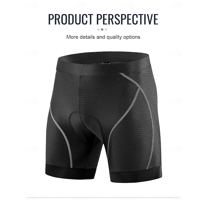 Men's Cycling Pants Cycling Shorts Cycling Padded Shorts Bike Shorts Bottoms Race Fit Sports Fast Dry Breathable Black Black+Red Clothing Apparel Bike Wear4