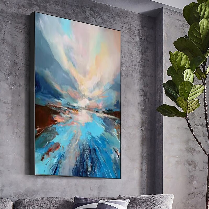 Handmade Oil Paintings Canvas Wall Art Decoration Modern Abstract Landscape for Home Decor Rolled Frameless Unstretched Painting3