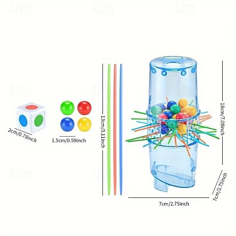 Interactive Puzzle Game - Brain Teaser Toy for Kids and Adults - Develops Problem-Solving Skills, Hand-Eye Coordination, and Critical Thinking - Colorful Beads and Pull Stick Design - Perfect Christma4