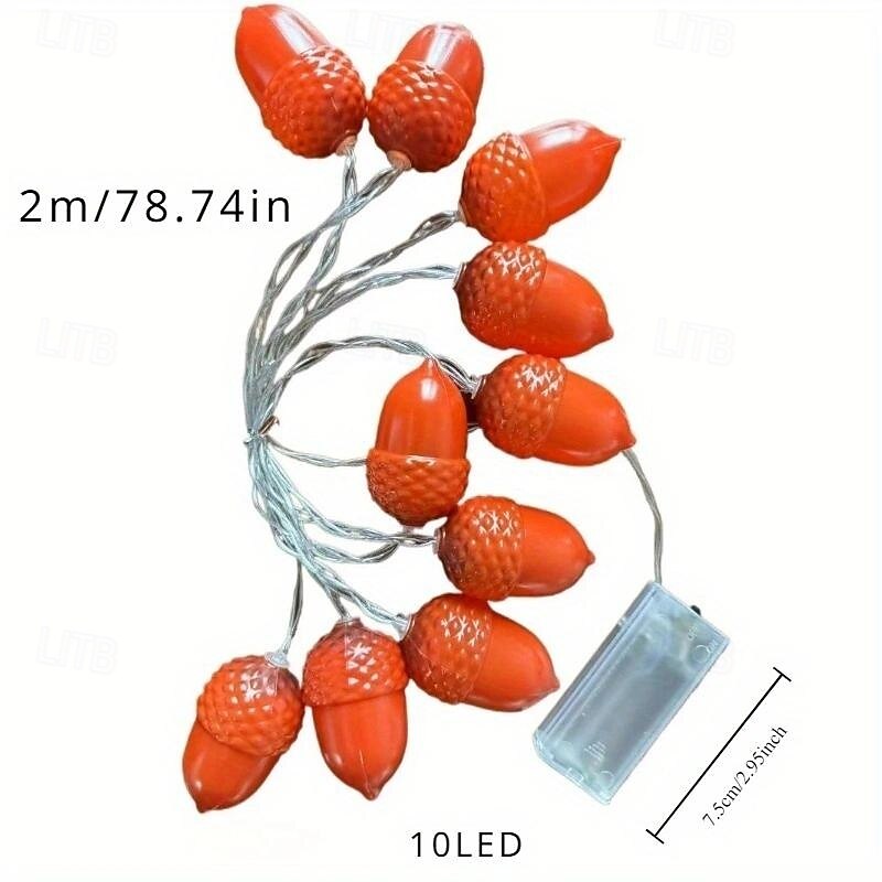 2M-10Leds Christmas Pinecone Lantern String Festival Indoor and Outdoor Atmosphere Decorative Lantern String Lights Up Your Life4