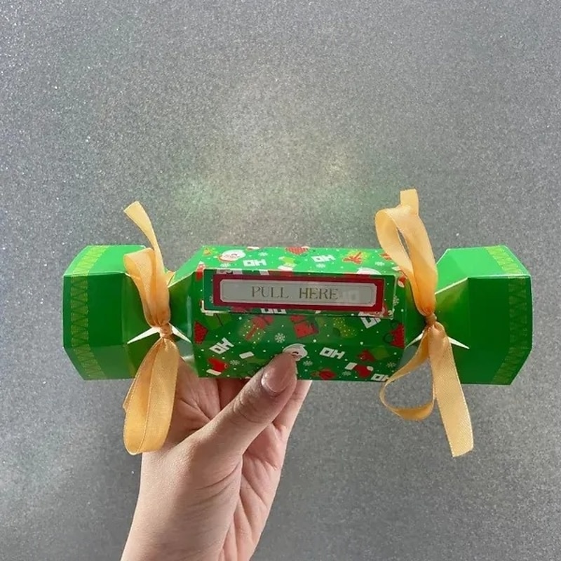 Christmas Surprise Money Pull Pouch, Xmas DIY Cash Gift Holder, Candy-Inspired Pull Out Money Pouch, Rectangle Christmas Money Pull Pouch Kit for Cash, Creative Gift Ideas for Cash, Stocking Stuffers4