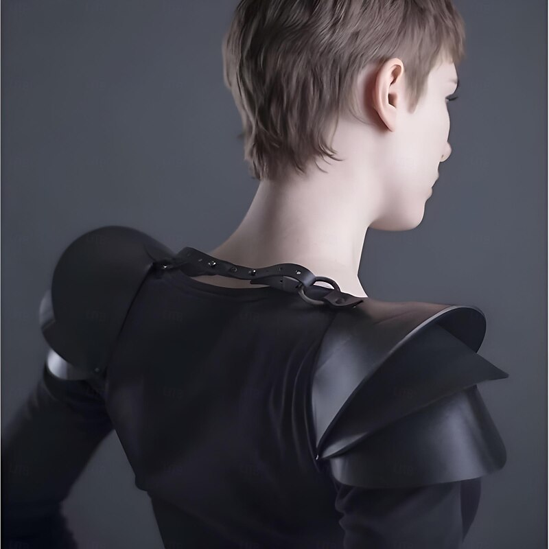 Retro Vintage Medieval Renaissance Armor Shoulder Armor Warrior Knight Ritter Viking Fancy Dress Women's Viking Party LARP Ren Faire Adults'