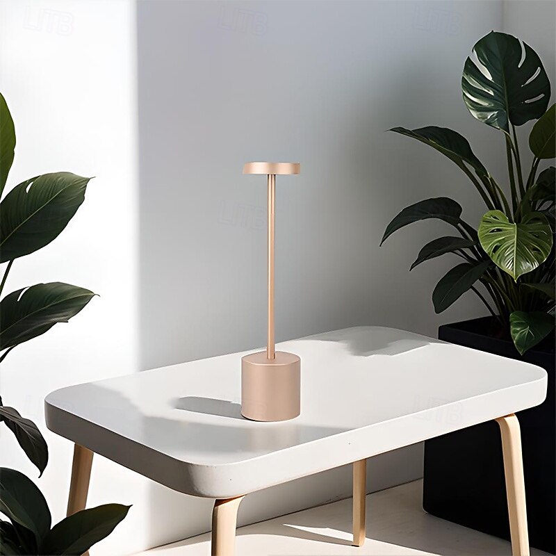 Cordless Table Lamp, Rechargeable Battery Powered LED Desk Lamp with 3-Level Brightness, Stepless Dimming Outdoor Table Light for Restaurant, Home, Patio3