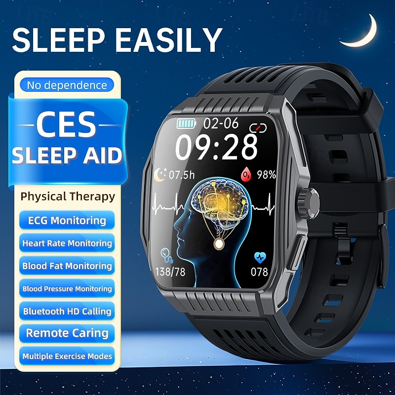 JT03 Smart Watch Bluetooth Call SOS Voice Assistant Heart Rate Monitor Step Exercise Watch Bracelet