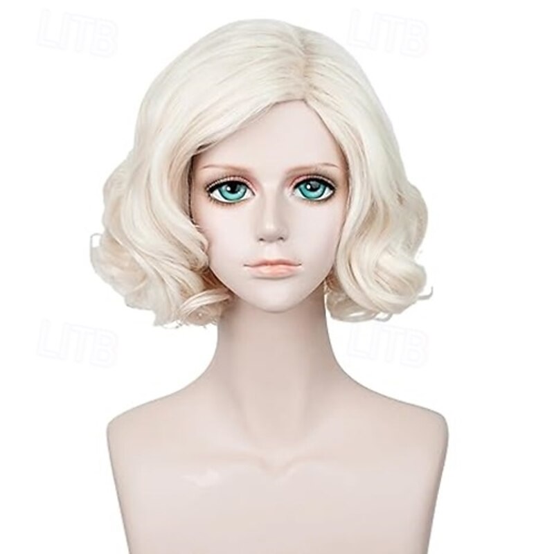 Wig for Women 20s Flapper Wavy Wigs for Carnival Costume Cosplay Party Dress Halloween Wigs