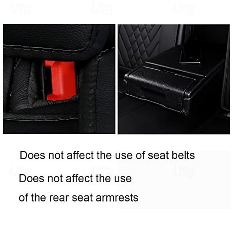 1pc PU Leather Car Seat Cover, Universal Fit, Protect Cushion, Auto Interior Front Seat Cover4