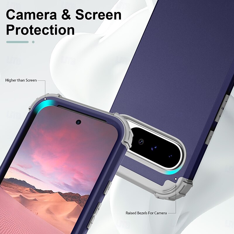 Phone Case For Pixel 9 Pro Pixel 9 Pro XL Pixel 8 Pro Pixel 8 Pixel 7 Pixel 7 Pro Pixel 6 Pixel 6 Pro Back Cover Magnetic Support Wireless Charging Shockproof Retro PC Silicone2