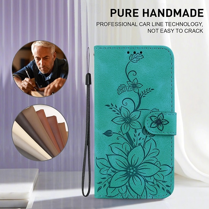 Phone Case For iPhone 17 Pro Max 17 Air 16 15 14 Pro Max Plus 13 12 11 Pro Max Mini Back Cover with Stand Holder with Wrist Strap Card Slot Retro TPU PU Leather2