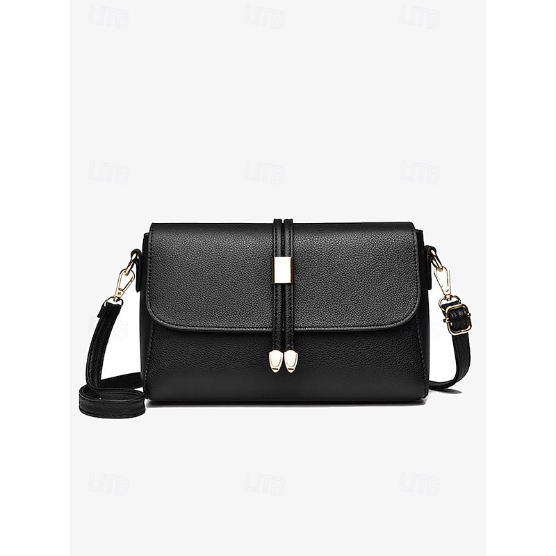 Women's Faux Leather Crossbody Bags in Black and Burgundy – Elegant Shoulder Bags for Everyday Use and Special Occasions3