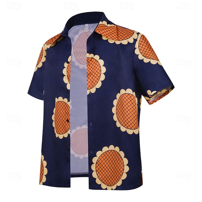 Monkey D. Luffy Anime Cosplay Costume Masquerade Cosplay Suits Masquerade Shirt Hat For Men's Adults'4