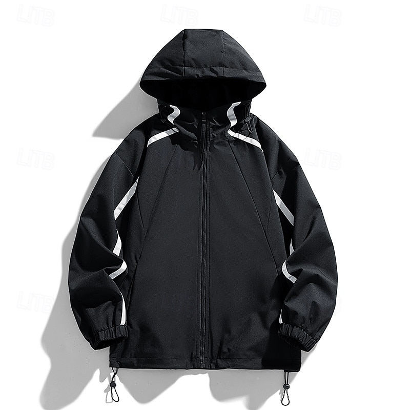 Men's Softshell Jacket Hiking Jacket Outdoor Windproof Windbreaker Jacket Traveling Black Pink Purple Green Khaki