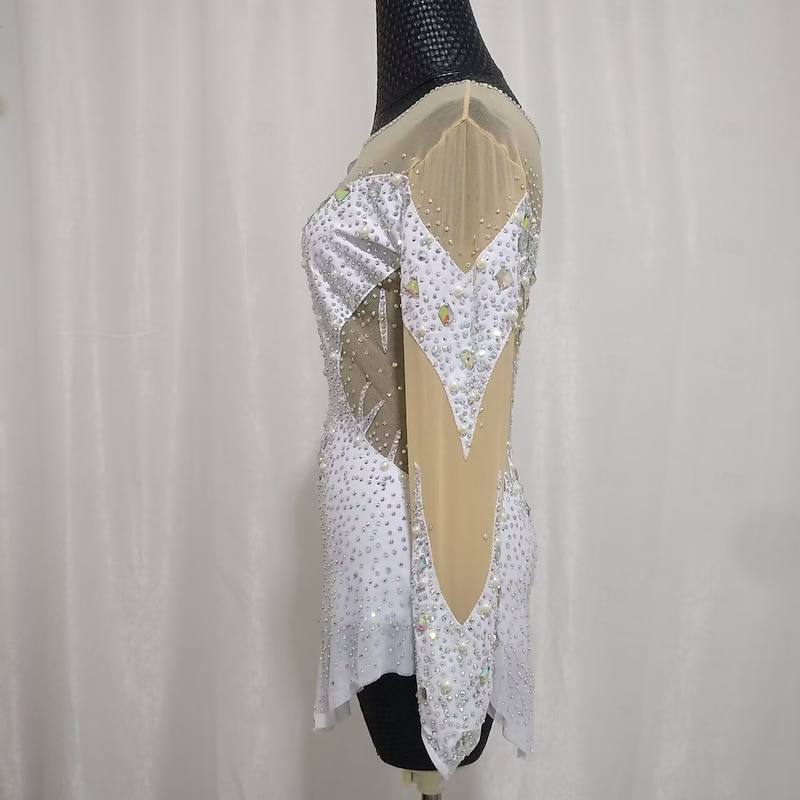 Figure Skating Costumes Figure Skating Performance Costumes Grading Costumes Competition Costumes Children's Adult Women's Figure Skating Costumes Adult And Children's Customized Spandex4