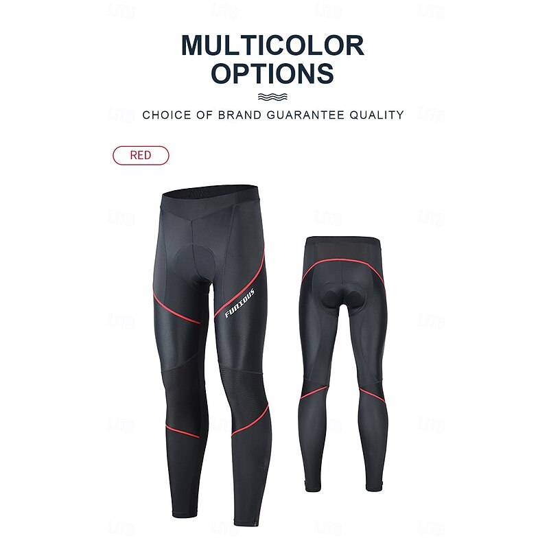 Men's Bike Pants Bike Bottoms Sports 4D Pad Soft Compression Elastic Black Red Clothing Apparel Bike Wear3