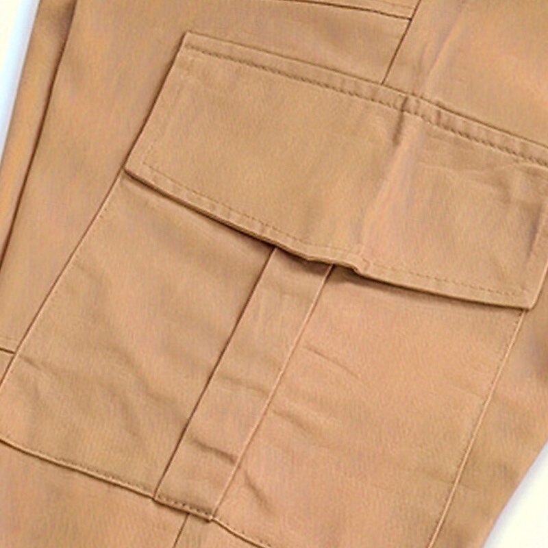 Men's Cargo Pants Cargo Trousers Joggers Trousers Drawstring Elastic Waist Multi Pocket Plain Comfort Sports Outdoor Daily Fashion Casual Black Yellow Micro-elastic3